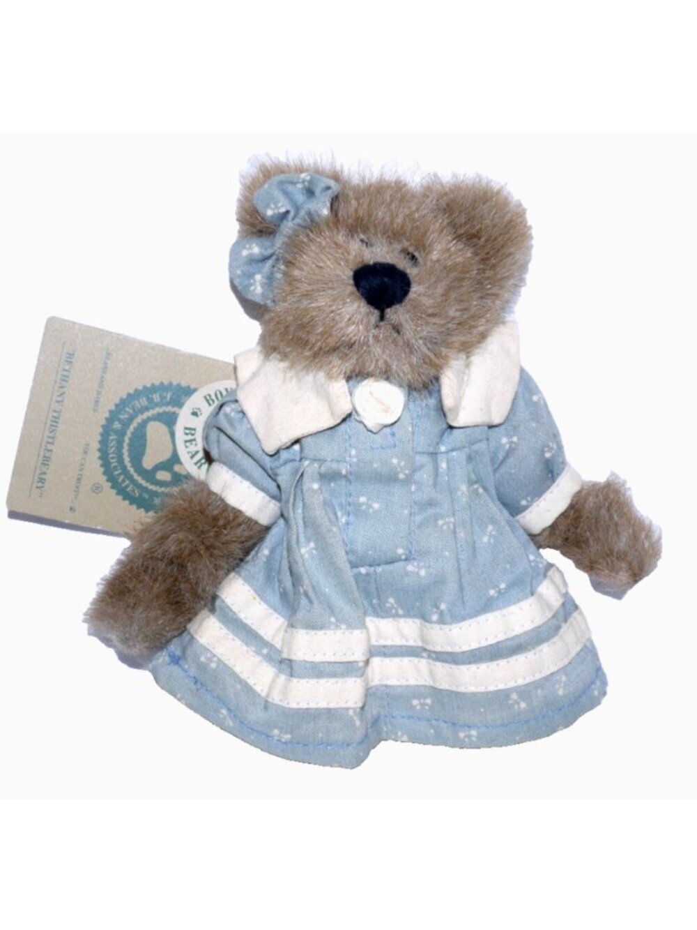 Boyds Bears Bethany Thistlebeary mini 6" brown bear stuffed plush with tags 1999